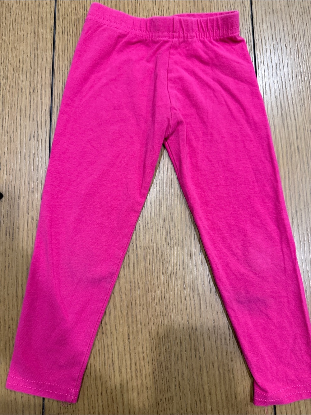 Kids' Hot Pink Stretch Leggings - Comfortable Everyday Bottoms